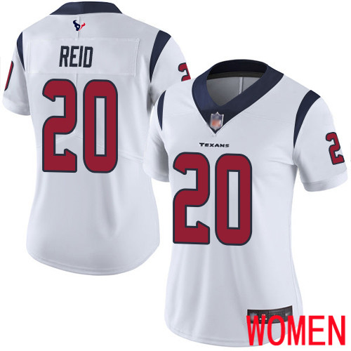 Houston Texans Limited White Women Justin Reid Road Jersey NFL Football #20 Vapor Untouchable->women nfl jersey->Women Jersey